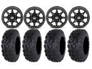 STI HD5 14 Beadlock MB ATV Wheels 26 Bajacross Tires Can Am Commander Maverick Renegade Outlander Defender