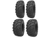 Full set of Kenda Bear Claw EVO 6ply 27x9 12 and 27x11 12 ATV Tires 4