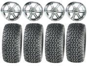 ITP SS212 Chrome Golf Wheels 12 23x10 12 All Trail Tires Yamaha