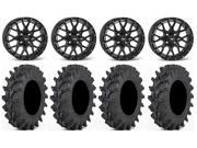 ITP Hurricane 15 Wheels Blk 31 Outback Max Tires Arctic Cat TBX TRV MudPro