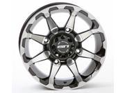 STI HD6 Machined Black ATV Wheel 14x9 4 156 5 4 [14HD6039]