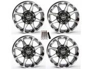 STI HD6 UTV Wheels Rims Machined 14 Honda Pioneer