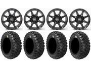STI HD6 14 Wheels Black 28 Kanati Mongrel Tires Sportsman 550 850 1000