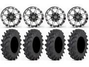 STI HD6 14 Wheels Machined 30 Outback Max Tires Can Am Commander Maverick Renegade Outlander Defender