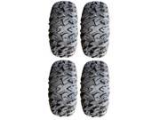 Full set of MotoSport EFX MotoClaw 8ply DOT Radial ATV Tires 33x10 18 4