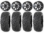 MSA Black Kore 14 ATV Wheels 30 Roctane XS Tires Arctic Cat TBX TRV MudPro