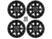 Raceline Mamba ATV Wheels Rims Black 12 Honda Rincon Yamaha Rhino Kawasaki Brute Force Suzuki KingQuad