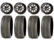 STI HD4 Gloss Black Golf Wheels 12 205x30 12 Tires Yamaha