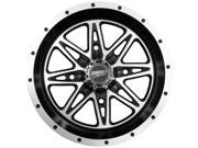 Sedona Badlands ATV Wheel Machined Black [12x7] 4 137 2 5 10MM [570 1204]