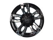 Madjax Velocity Golf Wheel Machined Black [12x7] 4 4 3 4 [19 043]