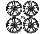 Madjax 12 Velocity Chrome Golf Cart Wheels Rims 3 4 Yamaha