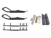 C A Pro Black BX Snowmobile Skis Complete Kit Yamaha Phazer FX Nytro Wishbone