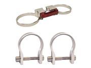 Axia Alloys Silver Quick Release Fire Extinguisher Mount 3.25 1.75 Clamps