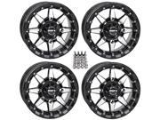 STI HD5 Beadlock ATV Wheels Rims Gloss Black 14 Can Am Commander Maverick Renegade Outlander Defender