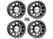 MSA R Forged F2 ATV Wheels Rims Black 14 Kawasaki Teryx Mule