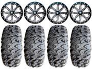 MSA Lok 16 UTV Wheels 32 MotoClaw Tires Polaris RZR 1000 XP Ranger XP 900 1000