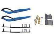 C A Pro Blue Razor Snowmobile Skis Complete Kit Polaris Trailing Arm Suspension