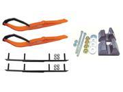 C A Pro Orange Razor Snowmobile Skis Complete Kit Yamaha Trailing Arm Suspension Apex Vector