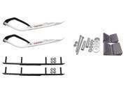 C A Pro White Trail X Snowmobile Skis Complete Kit Arctic Cat 2016 Procross Proclimb