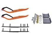 C A Pro Orange Trail X Snowmobile Skis Complete Kit Ski Doo S Chassis DSA