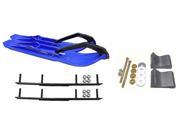 C A Pro Blue XCS Snowmobile Skis Complete Kit Polaris Trailing Arm Suspension