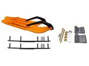 C A Pro Orange XCS Snowmobile Skis Complete Kit Polaris Trailing Arm Suspension