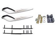 C A Pro White Razor Snowmobile Skis Complete Kit Arctic Cat 2009 and ALL 2010 11