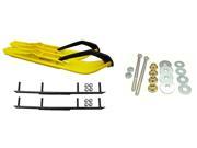 C A Pro Yellow XCS Snowmobile Skis Complete Kit Ski Doo ZX[ADSA] REV RT XPXM 2000 Newer