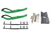 C A Pro Green MTX Snowmobile Skis Complete Kit Polaris Pro Ride Chassis Rush 2010 11