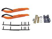 C A Pro Orange XT Snowmobile Skis Complete Kit Arctic Cat 2009 and ALL 2010 11