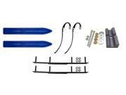 Slydog Blue Trail 6 Snowmobile Skis Complete Kit Yamaha 2011 and Up Apex Vector Power Steering