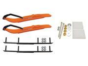 C A Pro Orange XT Snowmobile Skis Complete Kit Yamaha 2011 and Up Apex Vector Power Steering