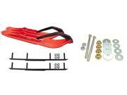 C A Pro Red XCS Snowmobile Skis Complete Kit Ski Doo ZX[ADSA] REV RT XPXM 2000 Newer