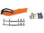 C A Pro Orange BX Snowmobile Skis Complete Kit Arctic Cat 2009 and Previous