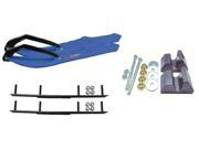 C A Pro Blue BX Snowmobile Skis Complete Kit Yamaha Trailing Arm Suspension Apex Vector