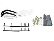 C A Pro White BX Snowmobile Skis Complete Kit Polaris Pro Ride Chassis Rush 2012 13