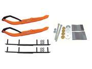 C A Pro Orange MTX Snowmobile Skis Complete Kit Yamaha Old Phazer Strut Suspension