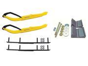 C A Pro Yellow MTX Snowmobile Skis Complete Kit Polaris Pro Ride Chassis Rush 2012 13