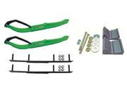 C A Pro Green MTX Snowmobile Skis Complete Kit Polaris Pro Ride Chassis Rush 2012 13