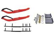 C A Pro Red MTX Snowmobile Skis Complete Kit Ski Doo S Chassis DSA