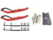 C A Pro Red MTX Snowmobile Skis Complete Kit Polaris Pro Ride Chassis Rush 2010 11