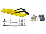 C A Pro Yellow XCS Snowmobile Skis Complete Kit Arctic Cat 2009 and Previous