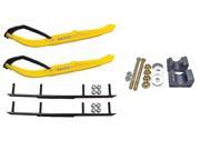 C A Pro Yellow XT Snowmobile Skis Complete Kit Arctic Cat 2009 and ALL 2010 11