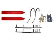 Slydog Red Trail 6 Snowmobile Skis Complete Kit Arctic Cat 2009 and Previous