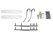 Slydog White Trail 6 Snowmobile Skis Complete Kit Arctic Cat 2012 and Up Pro Chassis