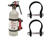Axia Alloys Black Release Mount 2lb Silver Kidde Extinguisher 1.875 Clamps