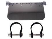 Axia Alloys Black 12 Wide Sun Visor Black Shield 1.625 Clamps