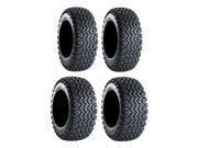 Full set of Carlisle All Trail 4ply ATV Tires 23x8 12 and 23x10.5 12 4