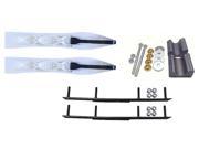 Curve White Xtreme XSM Snowmobile Skis Complete Kit Yamaha 2011 Apex Vector Power Steering