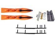 Curve Orange Xtreme XS Snowmobile Skis Complete Kit Yamaha 2011 Apex Vector Power Steering